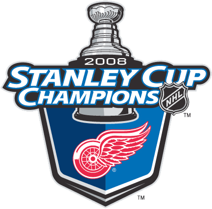 Detroit Red Wings 2008 Champion Logo iron on transfers for T-shirts